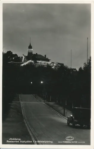 Jonkoping - Restaurant Alphyddan I Kvallsbelysning - Sweden