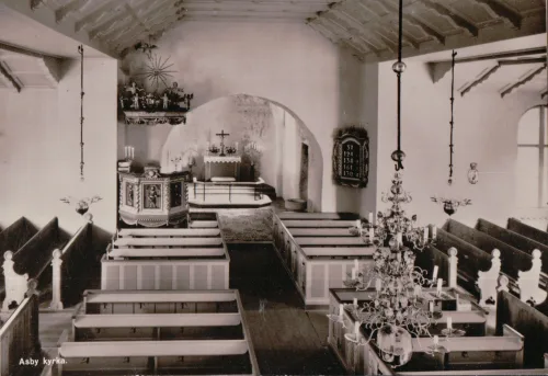 Asby - Asby Kyrka Interiör - Sverige