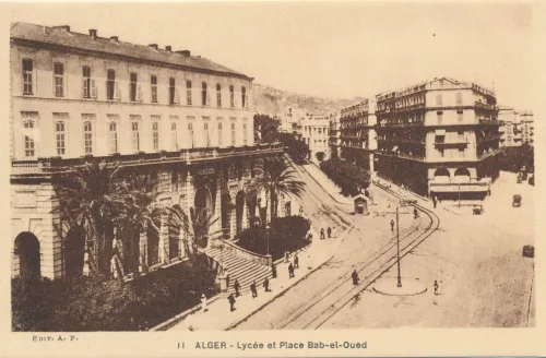 Alger - High School And Bab El Oued Square - Algeria