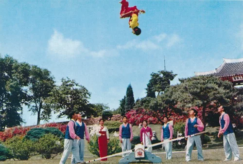 Pyongyang - Circus Seesawing - North Korea
