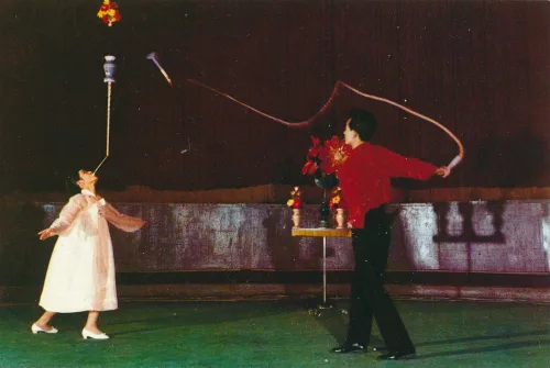 Pyongyang - Circus Whip Act - North Korea