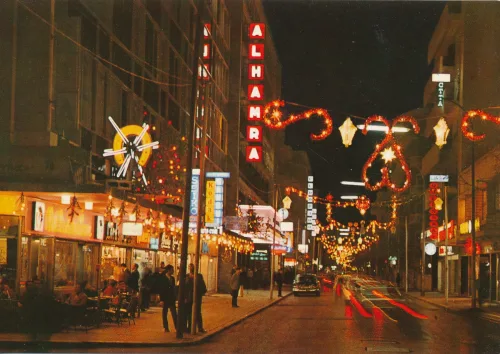 Beirut - Hamra Street By Night - Lebanon