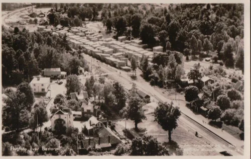 Bestorp - Flygfoto Virkesupplag - Sverige