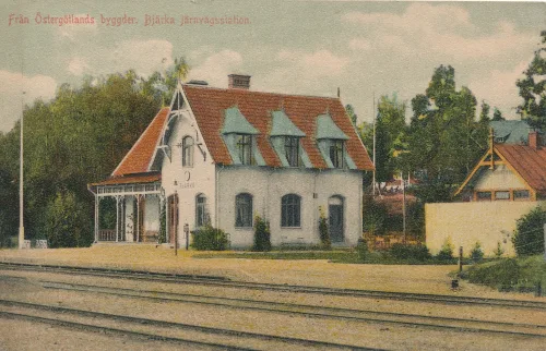 Bjärka-Säby - Järnvägsstationen - Sverige