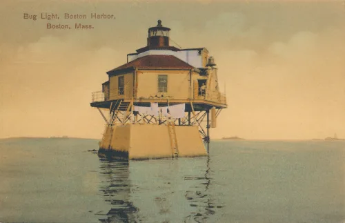 Boston - Harbor Bug Light - Usa