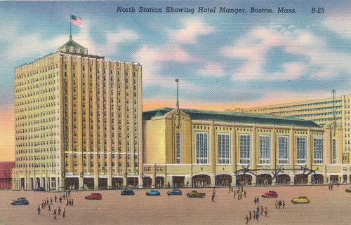 Boston - North Station showing Hotel Manger - USA