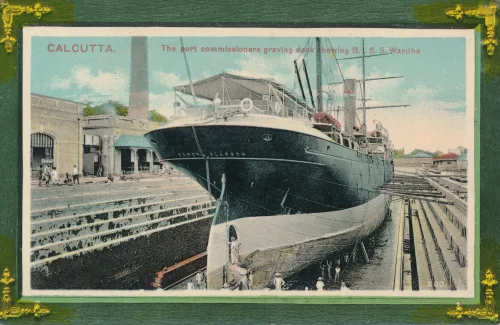 Kolkata - Ss Wardha In The Port - Indien