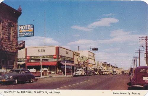 Flagstaff - Highway66 Trough Town - Usa