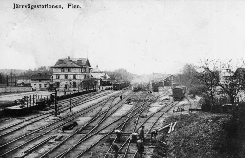 Flen - Järnvägsstationen - Sverige