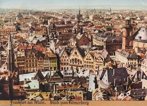 Frankfurt am Main - Blick Zum Romerberg - Tyskland