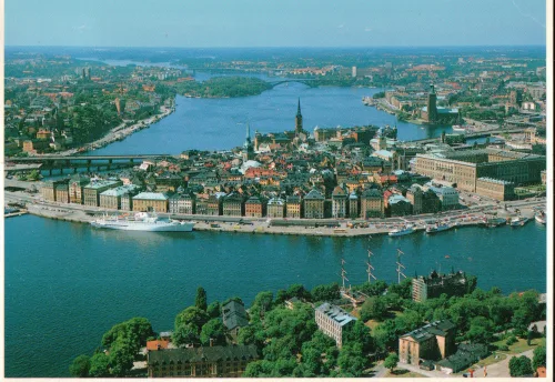 Stockholm - Flygvy Över Gamla Stan - Sverige