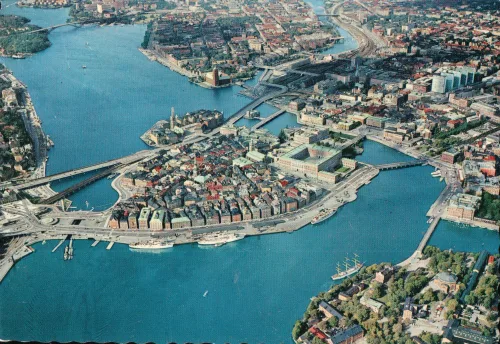 Stockholm - Flygvy Över Gamla Stan - Sverige