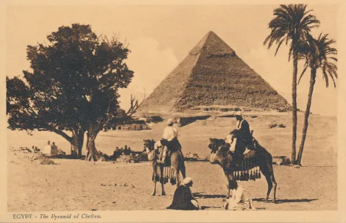 Giza - Pyramid Of Chefren - Egypten