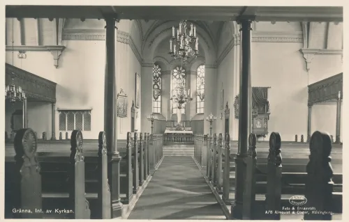 Gränna - Kyrkan Interiör - Sverige