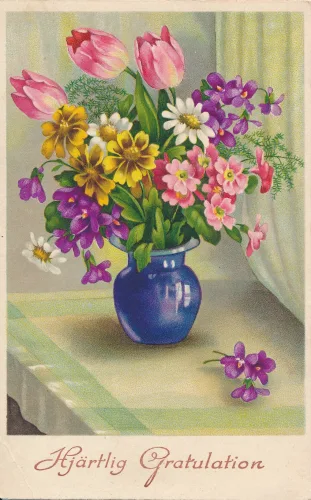 Gratulation Blommor