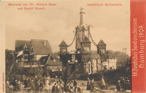 Hamburg - 16 Deutsches Bundesschiessen 1909 Sektkellerei Wachenheim - Tyskland