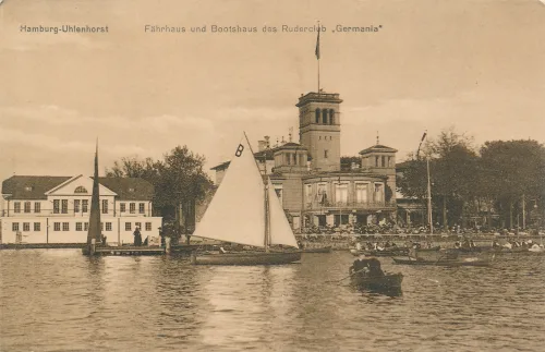 Hamburg - Uhlenhorst Fahrhaus Und Bootshaus Des Ruderclub Germania - Tyskland