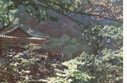 Kumgangbergen - Mount Kumgang - Kuryong Pavillion - Nordkorea
