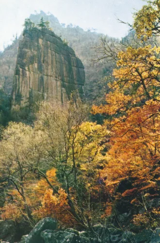 Kumgangbergen - Mount Kumgang - Myonggyong Dae Bright Mirror Rock - Nordkorea