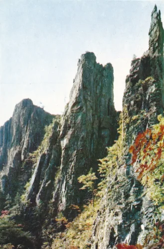 Kumgangbergen - Mount Kumgang - Samsonam Three Fairies Rocks - Nordkorea