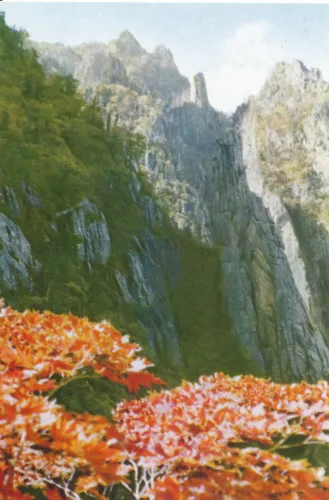Kumgangbergen - Mount Kumgang - Sejonbong Peak - Nordkorea
