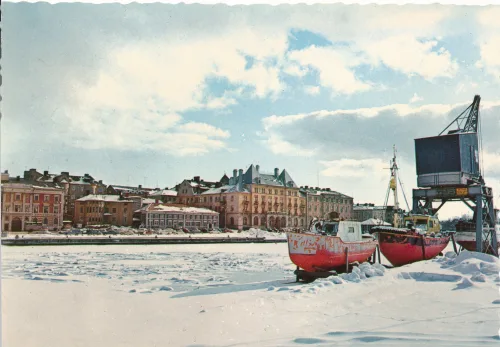 Härnösand - Hamnen I Vintervila - Sverige