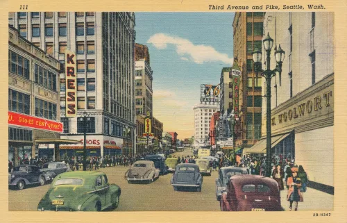 Seattle - Third Avenue And Pike Street - Usa