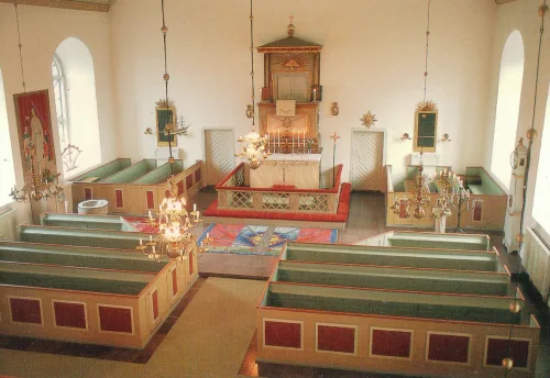Hulterstad - Hulterstads Kyrka Interiör - Sverige