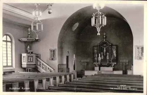 Hultsfred - Hultsfreds Kyrka Interiör - Sverige