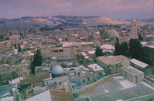 Jerusalem - View Of Old Town - Israel