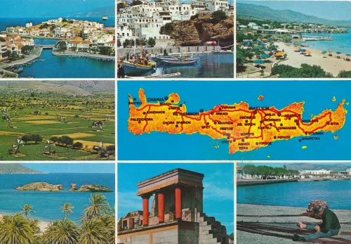Kreta - Multiview And Map - Grekland