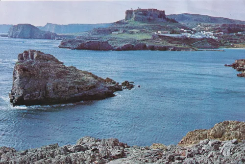 Rhodos - Lindos View From The Sea - Grekland