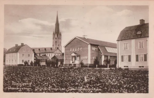 Linköping - Domkyrkan - Biblioteket - Tennispaviljongen - Sverige