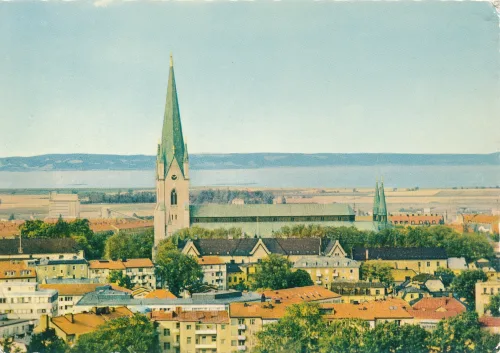 Linköping - Domkyrkan Flygvy 1985 - Sverige