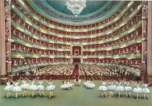 Milano - Teatro Della Scala Interiör - Italien