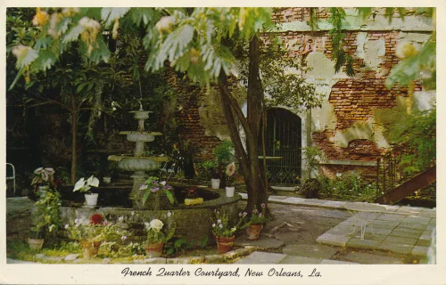 New Orleans - French Quarter Courtyard - Usa