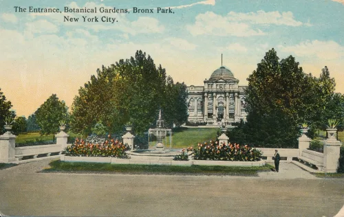 New York City - Botanical Gardens Bronx - The Entrance - Usa