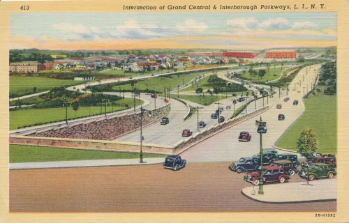 New York City - Intersection Of Grand Central And Interborough Parkways - Usa