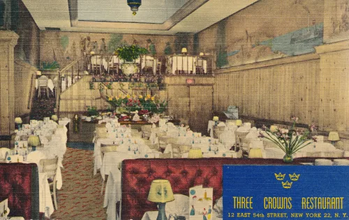 New York City - York City Three Crowns Restaurant - Usa