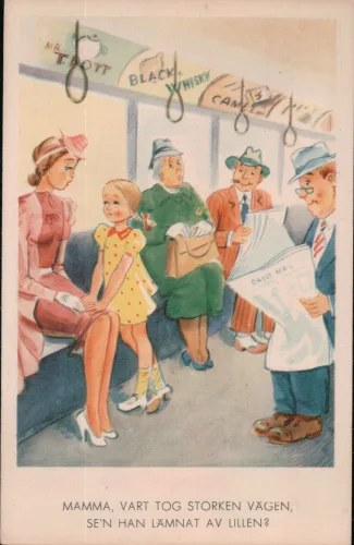 Humor - Mamma, vart tog Storken vägen, se’n han lämnat av lillan?