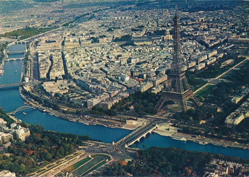 Paris - Eiffel Tower Aerial View - Frankrike