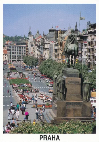 Prag - Václavské náměstí - Tjeckien