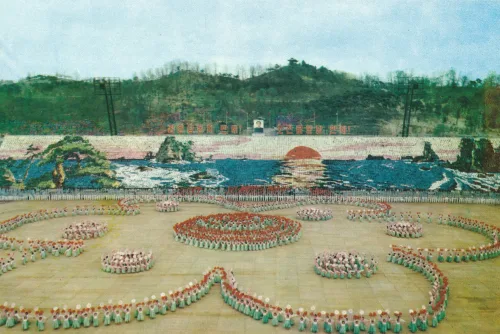 Pyongyang - Mass Display - Kim Il-Sung-stadion - Nordkorea