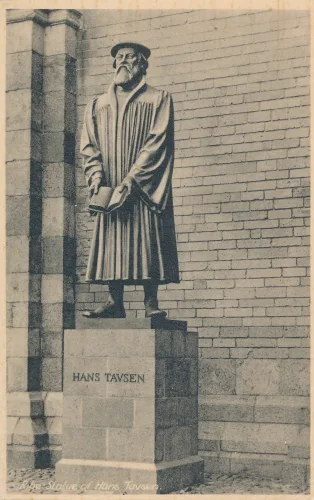 Ribe - Statue Of Hans Tavsen - Danmark