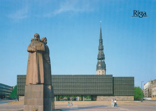 Riga - Statue And Museum Of The Latvian Red Riflemen - Lettland