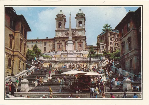 Rome - Trinita Dei Monti Church And Stairs - Italien