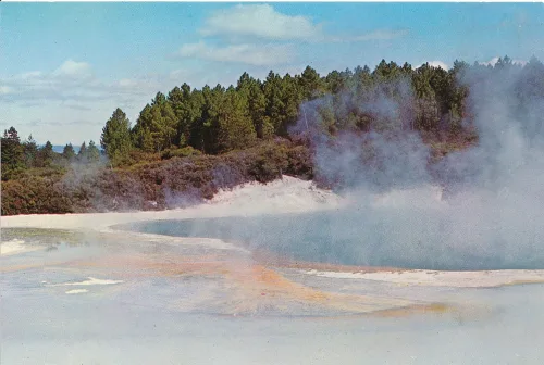 Rotorua - Whakarewarewa Champagne Pool - Nya Zeeland