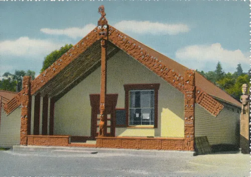 Rotorua - Whakarewarewa Maori Meeting House - Nya Zeeland