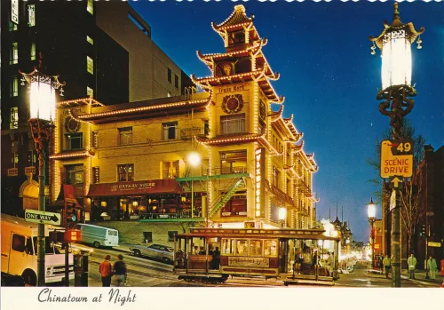 San Francisco - Chinatown At Night - Usa