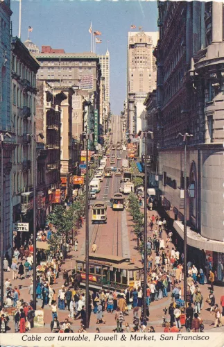 San Francisco - Powell And Market Corner Cable Car Turntable - Usa
